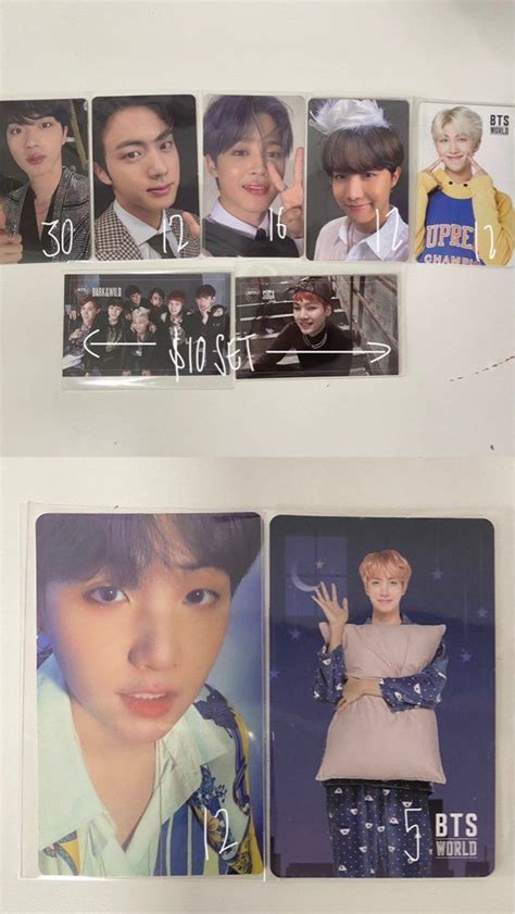 WTS LFB Clearance BTS Assorted Photocards Pc Jin Namjoon Yoongi