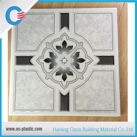 Factory Price Hot Stamping Square Design Mm PVC False Ceiling China PVC Ceiling Tiles And