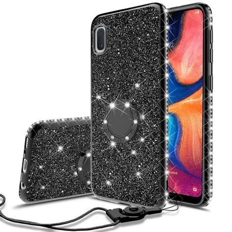 Cute Glitter Phone Case Kickstand For Samsung Galaxy A10e Caseclear Bling Diamond Bumper Ring