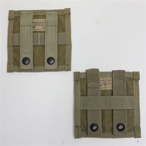 Lot 2 Eagle Industries Horizontal Pouch Adapters Khaki Molle 8415 01