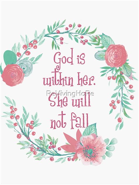 Bible Quote Sticker For Sale By Revivinghope Redbubble