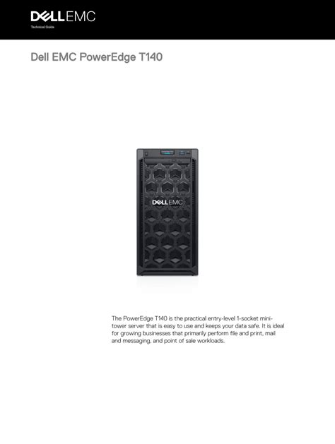 Dell Emc Poweredge T Technical Guide Docslib