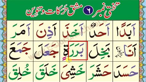 Easy Noorani Qaida lesson 6 آسان نورانی قاعدہ سبق نمبر 6 Noorani