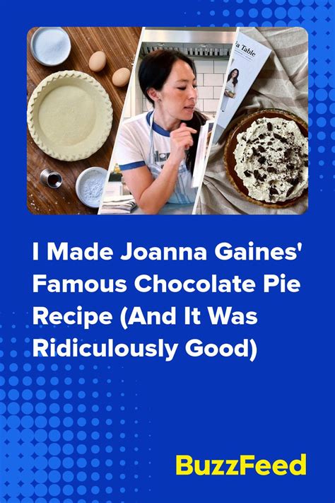 I Made Joanna Gaines Famous Chocolate Pie Recipe And It Was Ridiculously Good Chocolate Silk