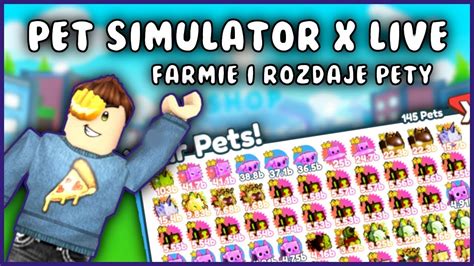 Rozdaje Pety Gramy W pet simulator X donejty włączone YouTube