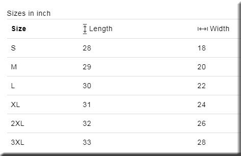 Gildan Size Chart A Visual Reference Of Charts Chart Master