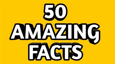 50 Amazing Facts That Will Blow Your Mind Youtube