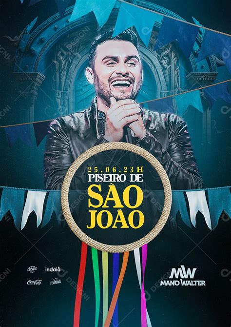 Piseiro De S O Jo O Flyer Mano Walter Social Media Psd Edit Vel