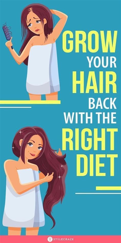 Diet For Hair Growth 12 Foods To Help Your Hair Grow Back Hair Growing Tips Grow Hair Faster