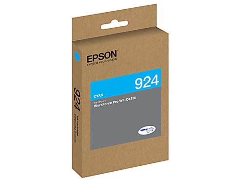 Epson T924 Durabrite Ultra Genuine Ink Cartridge Cyan T924220 Office Depot