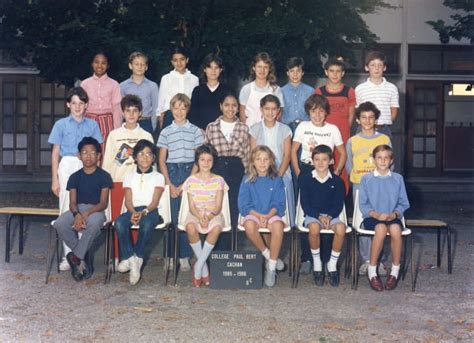 Photo de classe 6EME C de 1985 Collège Paul Bert Copains d avant