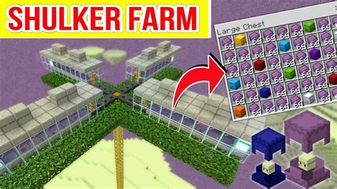 Simple 1 20 Shulker Farm In Minecraft Bedrock And Pocket Edition Best Shulker Box Farm Youtube