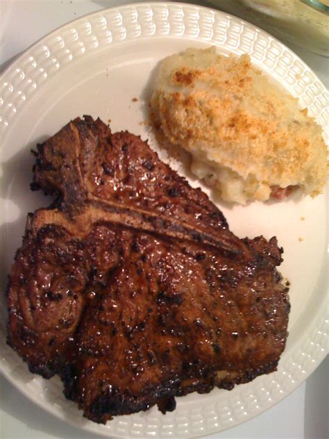 T Bone Steak And Potatoes