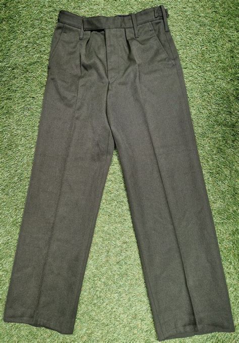 British Army Green Barrack Trousers 30waist 28 Inside Leg Issued