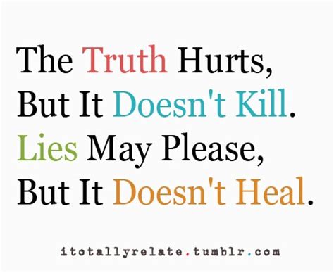 Truth Hurts Quotes. QuotesGram