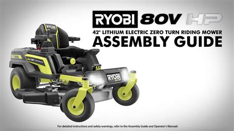 Ryobi Electric Lawn Mower Zero Turn At Ricky Chacon Blog