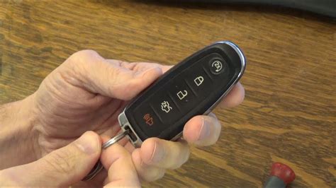 How To Replace A Key Fob Battery Ford Hidden Key YouTube