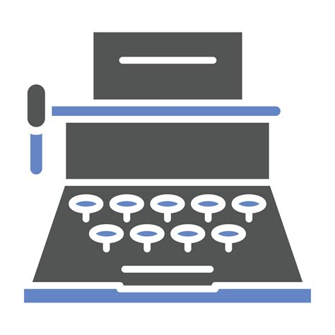 Typewriter Icon Style 9965193 Vector Art at Vecteezy