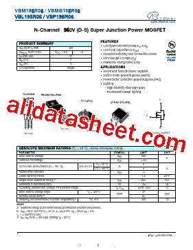 Vbp R Datasheet Pdf Vbsemi Electronics Co Ltd