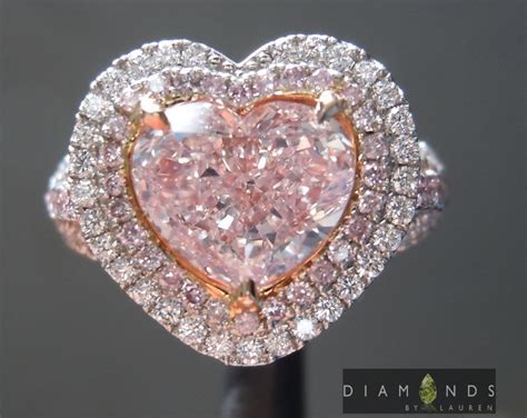 Ct Pink Heart Shape Diamond Ring