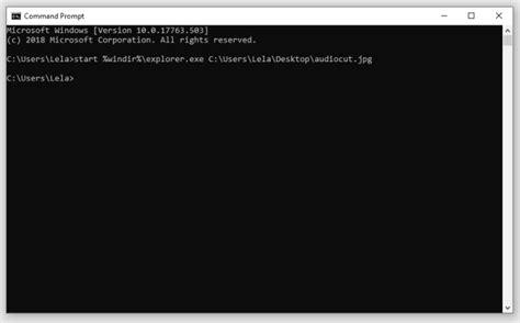 How To Open A File From The Command Prompt