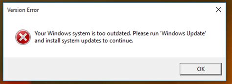 Roblox Your Windows system is too outdated hatası