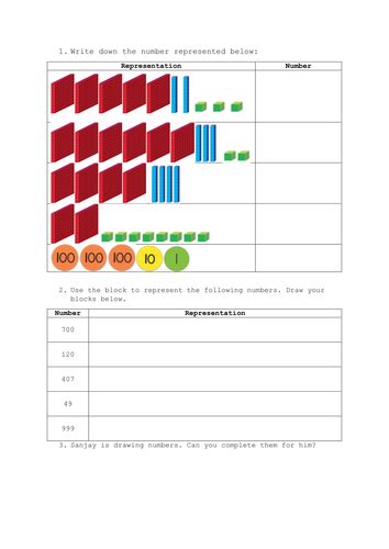 Year 3 White Rose Place Value Week 1 Teaching Resources