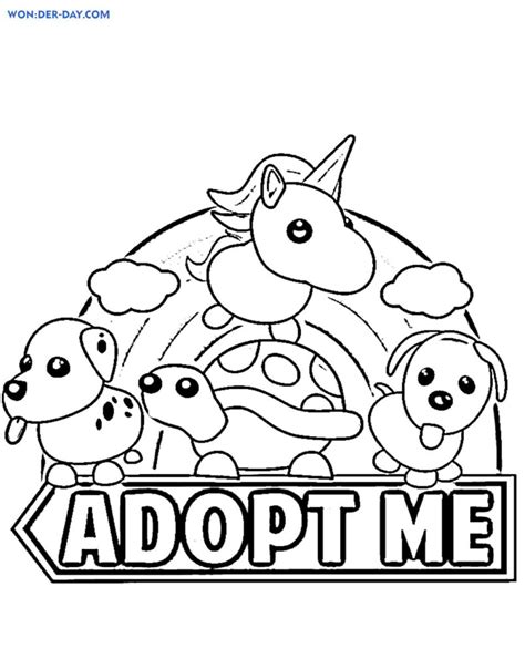 Adopt Me Unicorn Coloring Pages - Coloring Nation