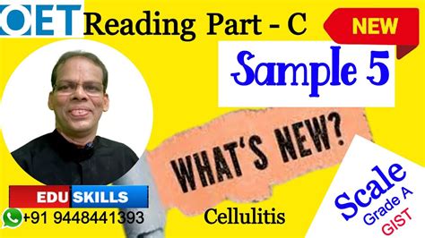 Edu Skills Oet Sample Reading Part C Tips Tricks Cellulitis