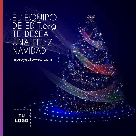 Plantilla De Felicitaci N Navide A Editable Online Felicitaciones De