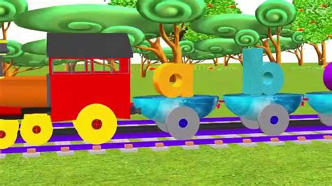 An Alphabet Train - Learning Letters | 3D Train ABC Songs by Rhymes ...