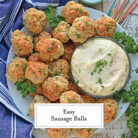 Easy Sausage Balls Recipe Cream Cheese Sausage Balls