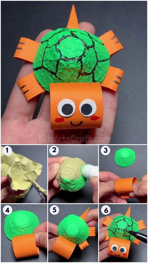 How To Make Egg Carton Turtle Craft For Kids - Kids Art & Craft ...