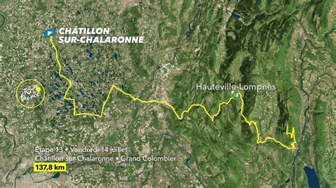 Trasa 13 Etapu Tour De France 2023 Chatillon Sur Chalaronne Grand