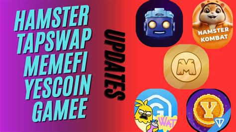 Big Updates About Hamster Tapswap Memefi Yescoin Gamee Blum