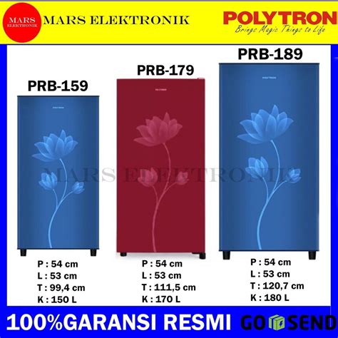 Jual KULKAS POLYTRON PRB 159 PRB 179 PRB 189 KAPASITAS 150L