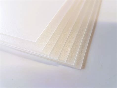 Plastic Sheet Frosted Polypropylene Sand Finish Mm Thick A A A Or