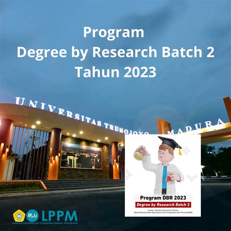 Program Degree By Research Batch Tahun Lembaga Penelitian Dan