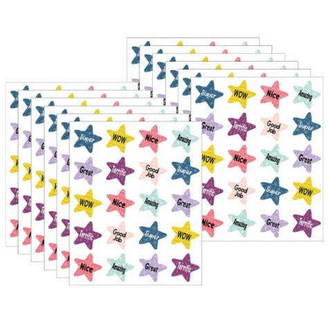 Teacher Created Resources Oh Happy Day Star Rewards Stickers 120 Pack 12 Packs Tcr8336 12 1