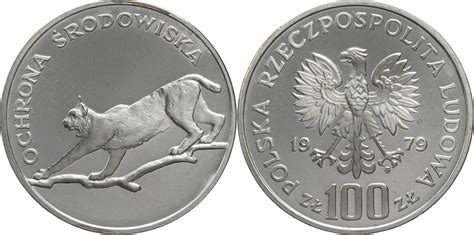 Polen Volksrepublik Zloty Mw Umweltschutz Luchs Pp Ma Shops