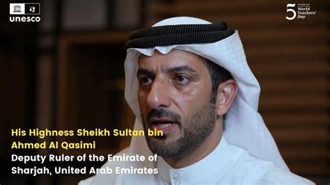 His Highness Sheikh Sultan Bin Ahmed Al Qasimi Deputy Ruler Emirate Of Sharjah Uae Youtube