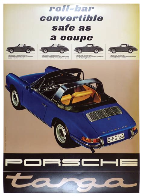 No Reserve Vintage Porsche Poster Auction Vintage Porsche Porsche