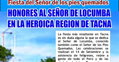 Folclore Eterno Peru Recuerdan Fiesta Del Señor De Locumba En La Región Tacna