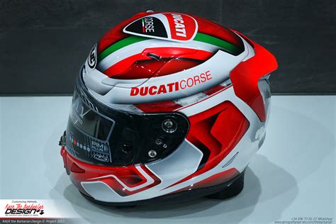 Racing Helmets Garage Hjc R Pha Ducati Corse By Raer The Barbarian