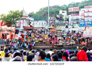 Ganga River Aarti Har Ki Pauri Stock Photo 1217215219 | Shutterstock