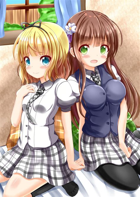 Kirima Syaro And Ujimatsu Chiya Gochuumon Wa Usagi Desu Ka Drawn By