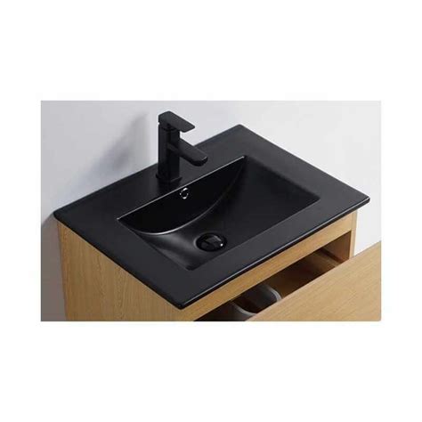 Lavabo Double Vasque Bali Vasque Encastrer C Ramique Noir Mat