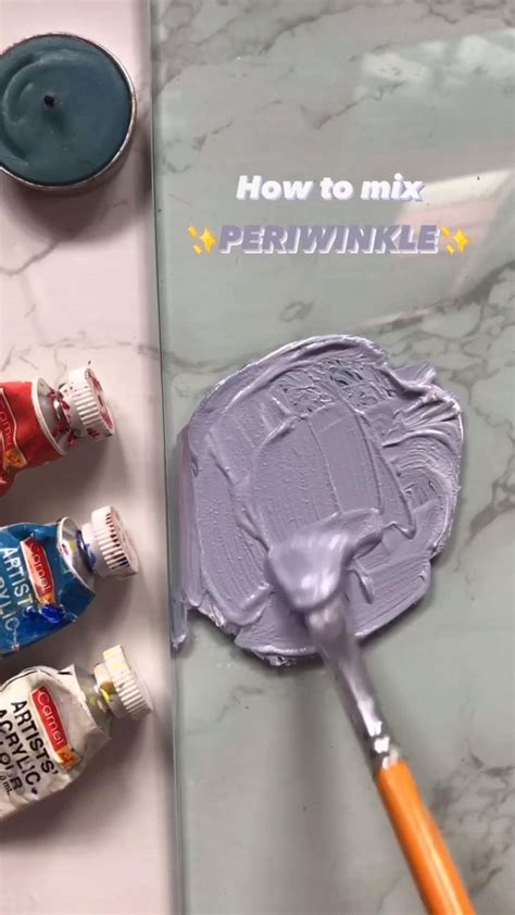 How To Make Periwinkle Acrylic Painting Tips Color Mixing Chart Acrylic Mixing Paint Colors