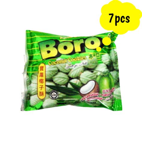 Kuih Bangkit Boro Coconut Cookies Pandan Flavour G Pcs Shopee