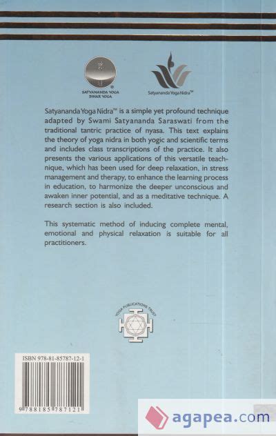 Yoga Nidra Swami Satyananda Saraswati 9788185787121